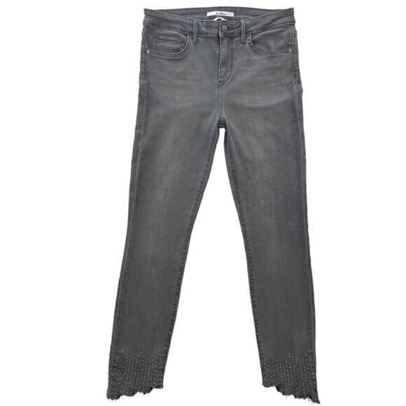 SAM EDELMAN The Kitten Mid Rise Skinny Ankle Smoky Gray Denim Skinny Jeans Sz 29 - Picture 1 of 8